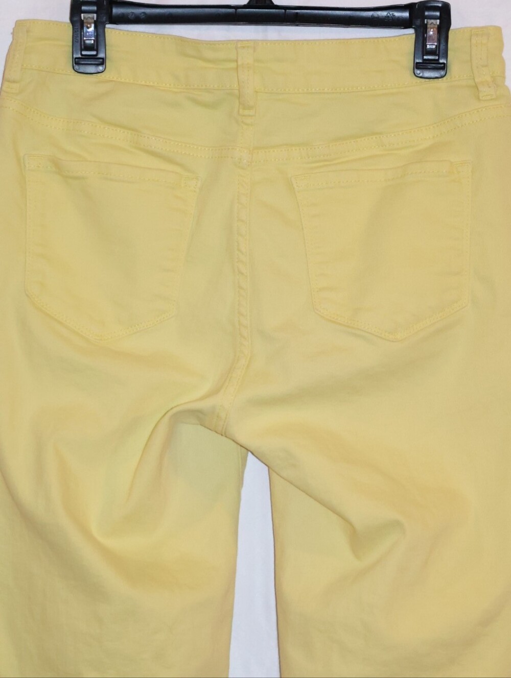 NYDJ (Not Your Daughter's Jeans) Pastel Yellow Alisha Fitted Ankle Jeans. - Picture 8 of 14